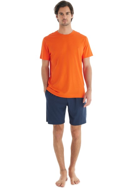 Erkek T-Shirt 40718 - Turuncu