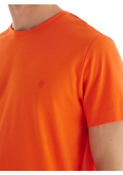 Erkek T-Shirt 40718 - Turuncu fırsatları