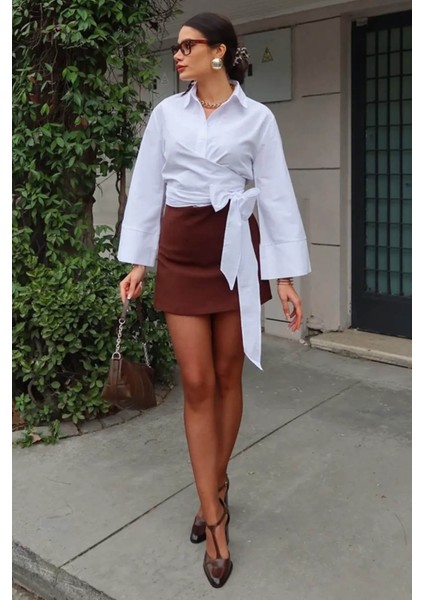 Kadın Bağlama Detaylı Gömlek modelleri