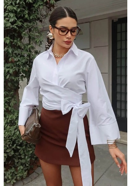 Kadın Bağlama Detaylı Gömlek indirimleri