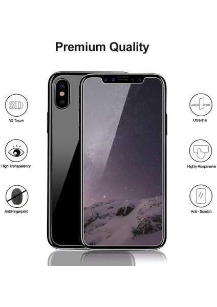 Apple iPhone x Özel Kesim Nano Şeffaf Ön ve Arka Telefon Ekran Koruyucu Set modelleri