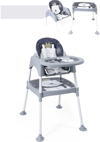 3in1 Çalışma Masası, Mama Sandalyesi, Masa, Sandalye