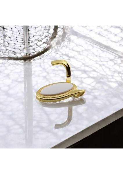 Askı Gold Altın Dolap Askılık Askılığı Duvar Vestiyer Banyo Mutfak Elbise Kıyafet Askısı 5 Adet
