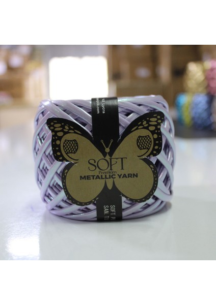 Metalik Örgü Ipi Soft Lilac 4 Adet Fiyatıdır. 2 Parça Ip(30+30,40+20 Vb.)