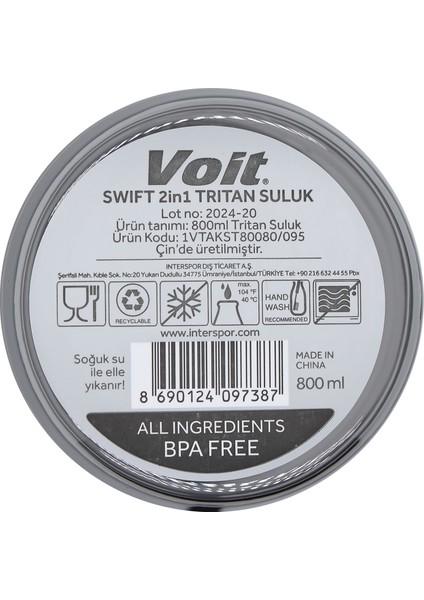 Voıt Swıft 2in1 Trıtan Suluk 800ML