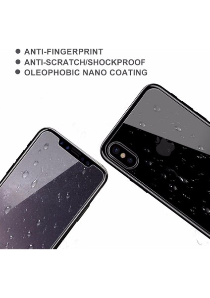 Apple iPhone Xr Özel Kesim Nano Şeffaf Ön ve Arka Telefon Ekran Koruyucu Set