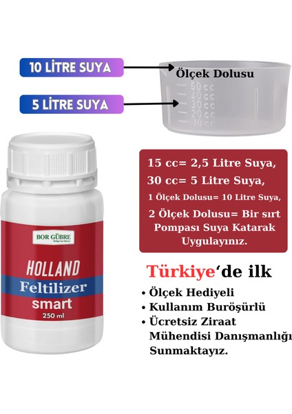 Holland Feltilizer - Smart - 250 ml - Organomineral Gübre