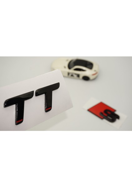 Audi Tt S 07 Versiyon Siyah Abs 3m 3D Bagaj Logo Yazı