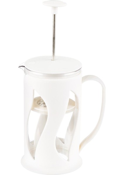 Beyaz Berthe French Press 500 ml 500 cc Plastik