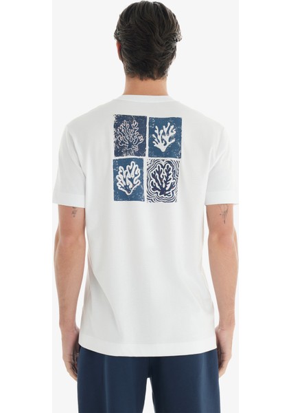 Erkek T-Shirt 40733 - Beyaz fiyatları