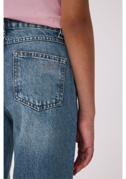 Bg Store Kız Çocuk Mavi Pantolon