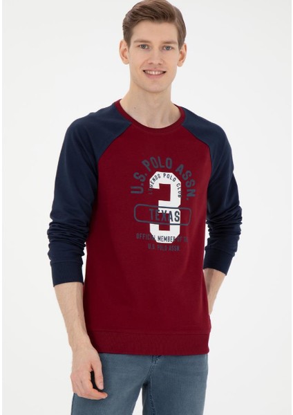 Erkek Bordo Sweatshirt