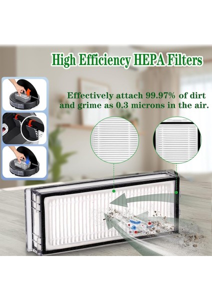 Roborock S8 Pro Ultra Robot Süpürge Ana Yan Fırça Hepa Filtreler Paspas Bezi Toz Torbaları Yedek Parçaları (Yurt Dışından) fiyatları