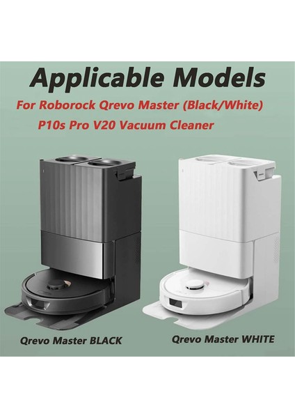 Roborock Qrevo MASTER/V20/P10S Pro Vakum Ana Yan Fırça Paspas Bezleri Hepa Filtreleri Toz Torbaları Için 20 Adet Yedek Parça (Yurt Dışından) fiyatları