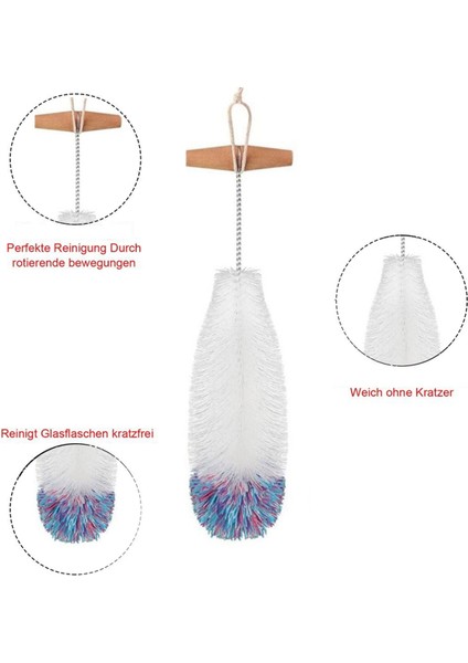 Temizleme Fırçası, Soda Şişesi Fırçası, Ahşap Saplı Fırça, Cam Kavanoz Temizleyici, Mutfak Temizleme Aleti (Yurt Dışından) modelleri