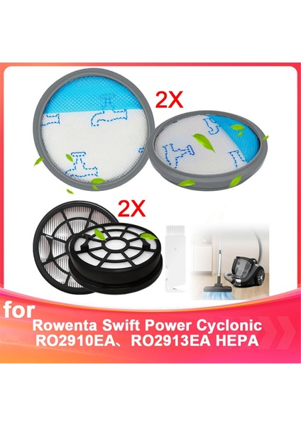 Rowenta RO2910EA RO2913EA RO2915EA RO2932EA RO2933EA RO2957EA RO2981EA Elektrikli Süpürge Parçaları Için Hepa Filtreleri (Yurt Dışından)