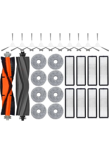 Dreame Bot L10 Prime / L10S Pro / L10 Pro Aksesuarları Ana Yan Fırça Hepa Filtre Paspas Bezi Robot Yedek Parçaları (Yurt Dışından)