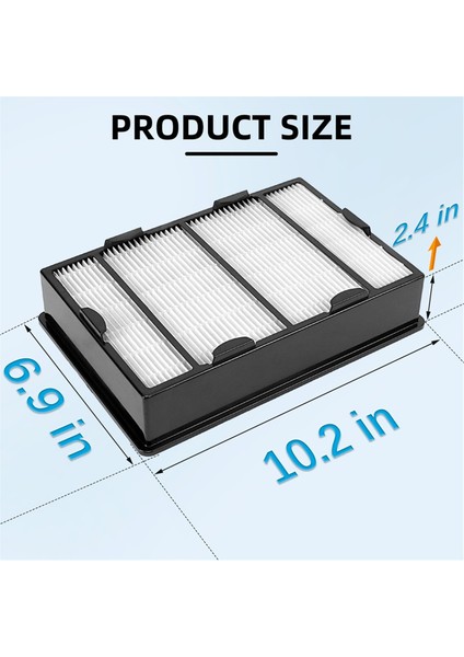 Holmes Hava Temizleyici Filtre B Için HAPF600 Hepa Filtre Yedeği - HAPF8650 HAP615 HAP625 HAP650 ile Uyumlu (Yurt Dışından)