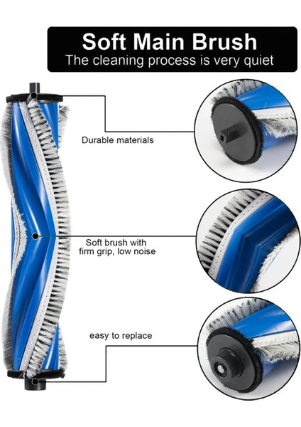 Ecovacs Deeboot X5 Omnı / X5 Pro Robot Süpürge Ana Yan Fırça Hepa Filtre Paspas Bezi Toz Torbaları Aksesuarları (Yurt Dışından) modelleri