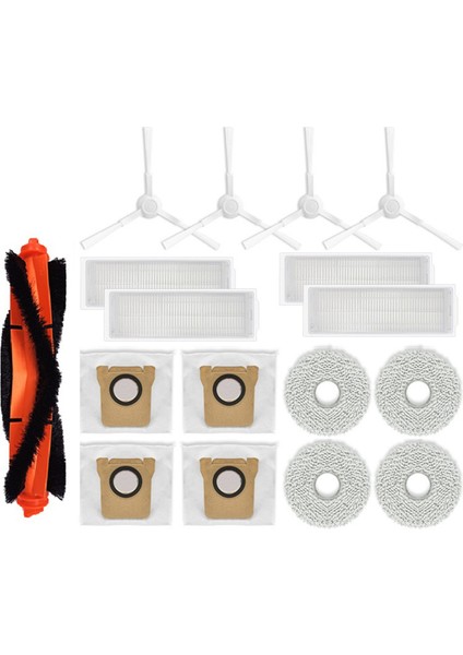 Xiaomi Mijia M30 Pro / C107 Robot Süpürge Aksesuarları Hepa Filtre Toz Torbası Yıkama Bezi Paspas Ana Yan Fırça Değişimi (Yurt Dışından)