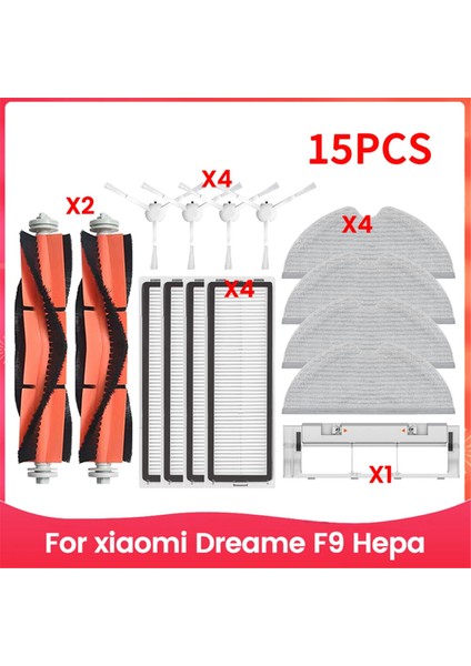 Xiaomi Mijia 1c 1t Mi Robot Vakum Mop Dreame F9 Hepa Filtre Ana Yan Fırça Mop Bezi Elektrikli Süpürge Aksesuarları (Yurt Dışından)