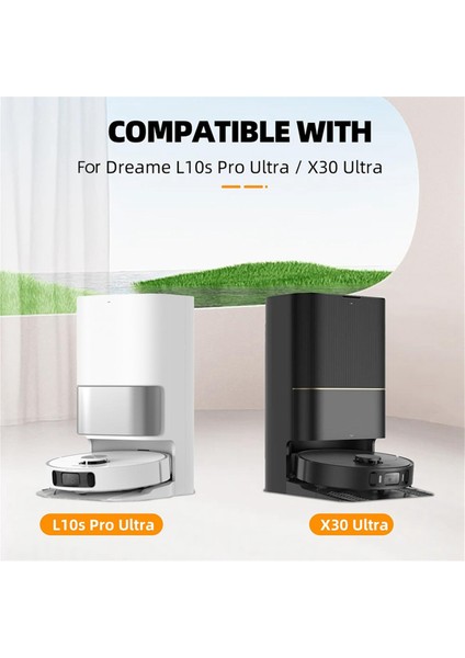 Dreame X40 Ultra X30 Ultra L40 Ultra Için 20 Adet Mop Bezi Toz Torbaları Dreame L10S Pro Ultra Robot Süpürge Parçaları (Yurt Dışından)