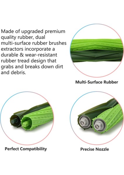 Irobot Roomba Için Rulo Fırçalar I&e&j Serisi E5 E6 I1 I1+ I7 I7+ I6 I6+ I3 I3+ I4 I4+ I8 I8 J5 J5+ J7 J7+ J9 J9+ (Yurt Dışından) modelleri