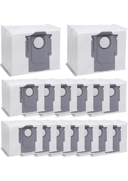 Roborock S8+/ S8 Pro Ultra / S7 Maxv Ultra / S7 Pro Ultra / Q7+ / Q7 Max+ / Q5+ Elektrikli Süpürge Torbaları Için 15 Adet Toz Torbası (Yurt Dışından)