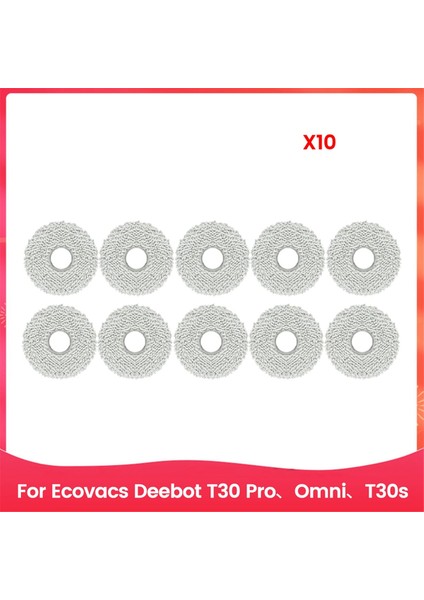 Ecovacs Deebot T30 Pro, Omni, T30S, Ecovacs Combo X2 Robot Süpürge Aksesuarları Için Mop Bezi Pedleri (Yurt Dışından)