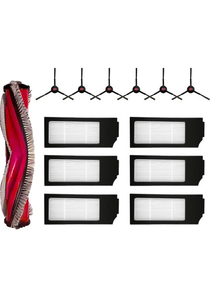 Robot Vakum Yedek Parçaları Yeedi C12 Pro Plus'a Uygun Yedek Aksesuar Seti Yeedi C12 Plus'a Uygun (Yurt Dışından)