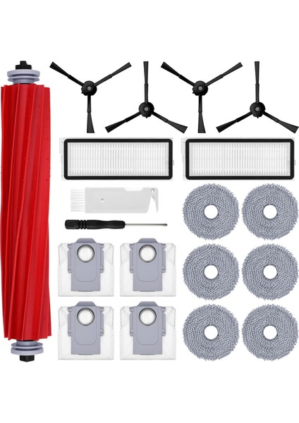 Roborock Qrevo S/qrevo Maxv/qrevo Pro Ana Yan Fırçalar Hepa Filtreler Paspas Bezi Toz Torbaları Yedek Parçalar (Yurt Dışından)