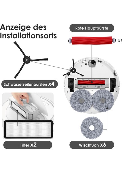 Roborock Qrevo S/qrevo Maxv/qrevo Pro Ana Yan Fırçalar Hepa Filtreler Paspas Bezi Toz Torbaları Yedek Parçalar (Yurt Dışından) fırsatları