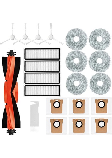 Xiaomi Robot Vakum X20 + / X20 Plus Parça Aksesuarları Ana Yan Fırça Hepa Filtre Paspas Bezi Toz Torbaları (Yurt Dışından)