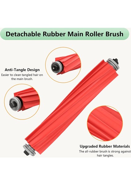 Roborock Q7 Q7+ Q7 Max Q7 Max+(Plus) Robot Süpürge Aksesuarları Kiti Ana Yan Fırça Hepa Filtresi (Yurt Dışından) fiyatları