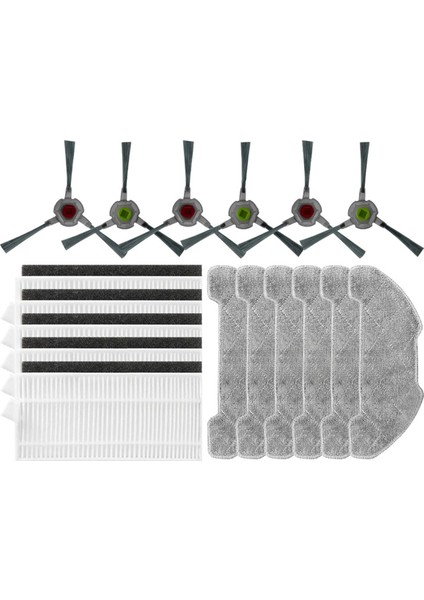 Aırrobo P30 Yedek Parça Aksesuarları Ana Yan Fırça Hepa Filtre Paspas (Yurt Dışından)