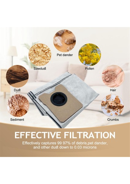 Eufy C20 Omni Robot Süpürge Parçaları Için 10 Adet Toz Torbası 3l Büyük Kapasiteli Toz Torbaları Yedek Tek Kullanımlık Torbalar (Yurt Dışından) fiyatları