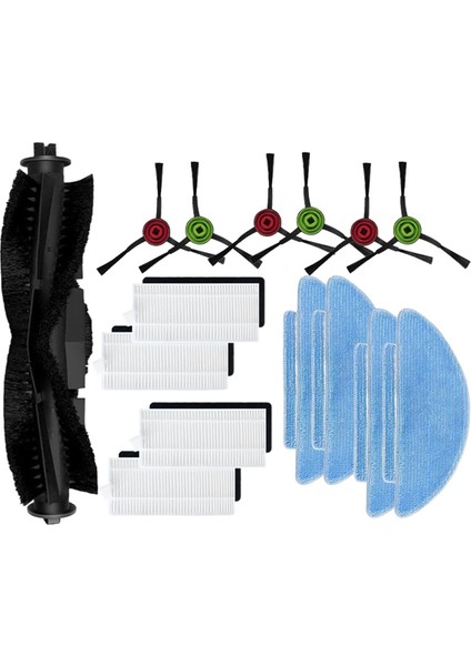 Conga Eternal Pet Max X-Treme, Ultimate, Titanyum Elektrikli Süpürge Aksesuarları Parçaları Paspas Hepa Filtre Yan Fırça (Yurt Dışından)