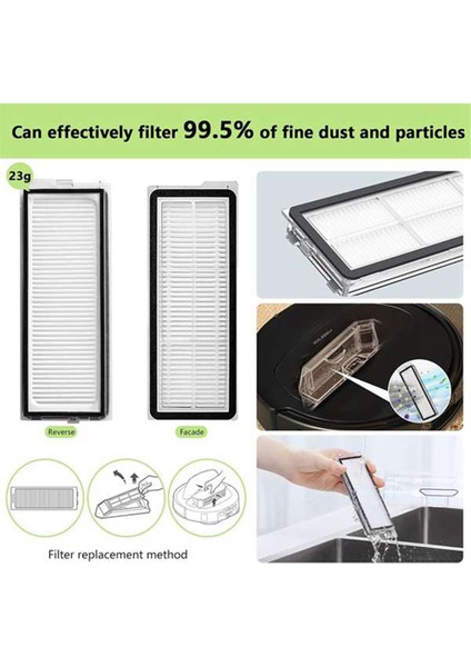 34 Adet Ana Yan Fırça Filtreleri Mop Toz Torbaları Roborock Qrevo Pro/qrevo Maxv/qrevo S/qrevo Plus Elektrikli Süpürge Parçaları B (Yurt Dışından) fırsatları