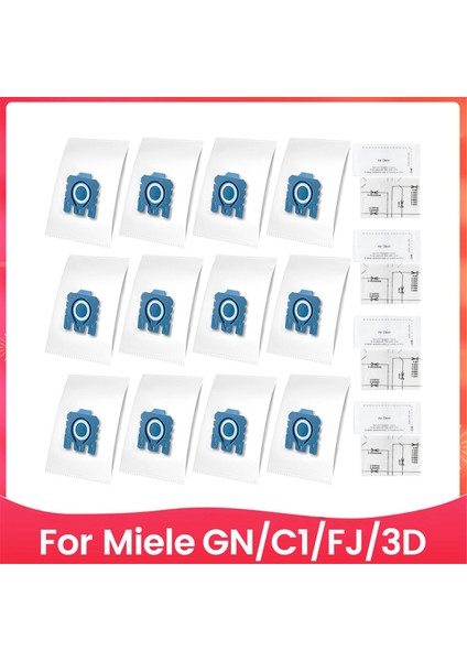 Miele Gn 3D Elektrikli Süpürge Için Vakum Torbaları Yedekleri Classic C1 Complete C1 C2 C3 S2 S5 S8 S400 Serisi Için Toz Torbaları (Yurt Dışından)