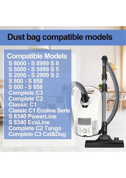 Miele Gn 3D Elektrikli Süpürge Için Vakum Torbaları Yedekleri Classic C1 Complete C1 C2 C3 S2 S5 S8 S400 Serisi Için Toz Torbaları (Yurt Dışından) modelleri