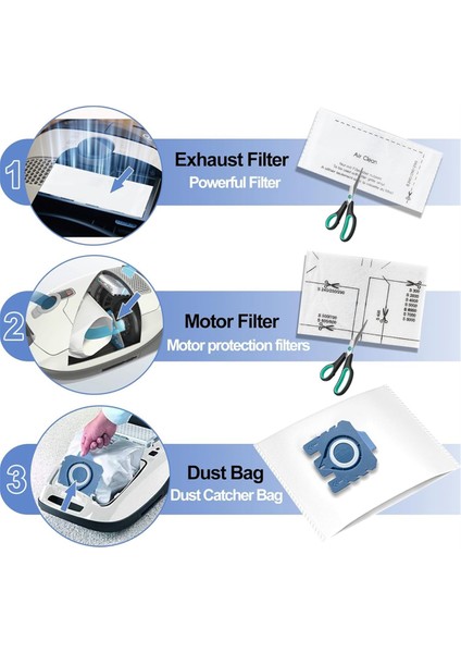 Miele Gn 3D Elektrikli Süpürge Için Vakum Torbaları Yedekleri Classic C1 Complete C1 C2 C3 S2 S5 S8 S400 Serisi Için Toz Torbaları (Yurt Dışından) fırsatları
