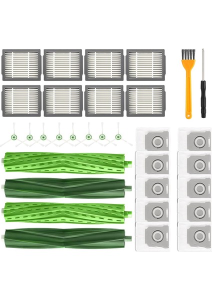 Irobot Roomba E/ı/j Serisi, E5 E6 I6 I7+ J7+/plus Yedek Parçaları Ana Yan Fırça Hepa Filtre Paspas Bezi Aksesuarları (Yurt Dışından)