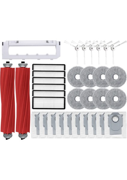 Roborock P10 Pro Robot Süpürgeler Için Yedek Parçalar Ana Yan Fırça Hepa Filtre Paspas Bezleri Toz Torbası Aksesuarları (Yurt Dışından)