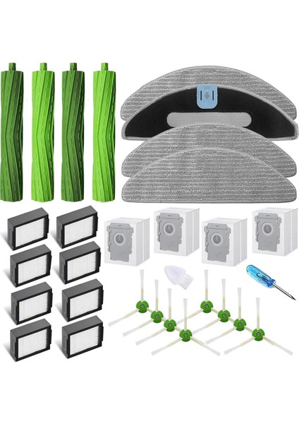 Irobot Roomba Combo I5,ı5+,j5, J5+ Robotik Süpürgeler Için 28 Paket Yedek Parça (Yurt Dışından)