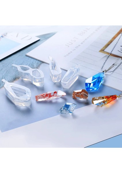 Epoksi Silikon Kristal Kolye Küpe Takı Kalıbı