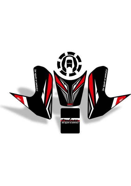 Bajaj Pulsar N/f 250 2022-2024 Uyumlu Tank Pad Siyah