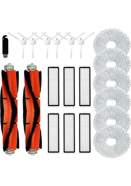 Xiaomi S10+ / S10 Plus Robot Süpürge Aksesuarları Silindir Yan Fırça Filtre Paspas Bezi Pedleri Yedek Parçalar (Yurt Dışından)
