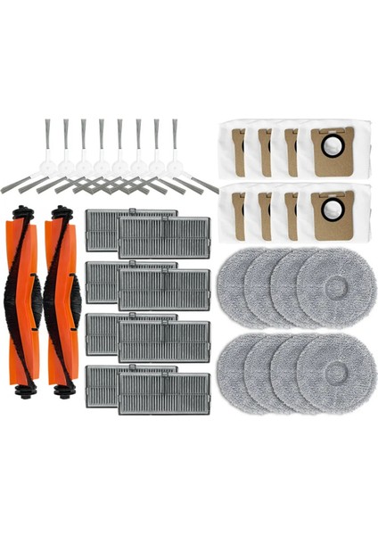 Xiaomi Mıjia M30S, D103CN Robot Süpürge Yedek Parçaları Ana Yan Fırça Paspas Filtre Toz Torbası Aksesuarları (Yurt Dışından)