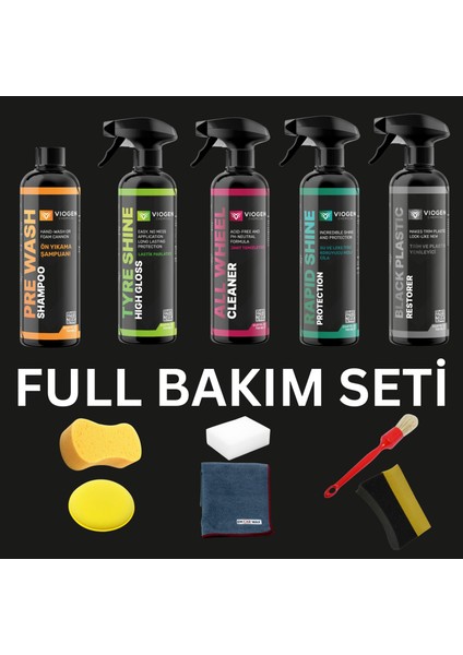 Oto Bakım Seti Full Set
