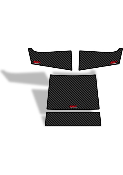 Lambretta V125 / V200 Special 2023-2024 Uyumlu Tank Pad Karbon